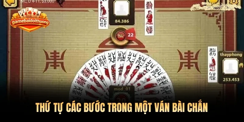 Thứ tự các bước trong một ván bài chắn