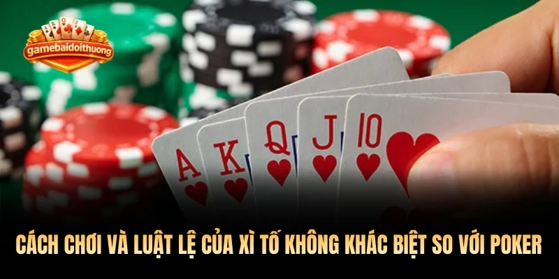 Cách chơi và luật lệ của Xì Tố không có sự khác biệt so với poker