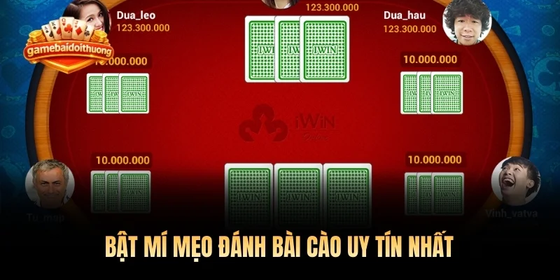 Bật mí mẹo đánh bài Cào uy tín nhất tại danhbaidoithuong.sh