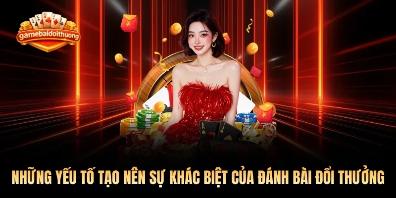 Những yếu tố tạo nên sự khác biệt của Đánh bài đổi thưởng