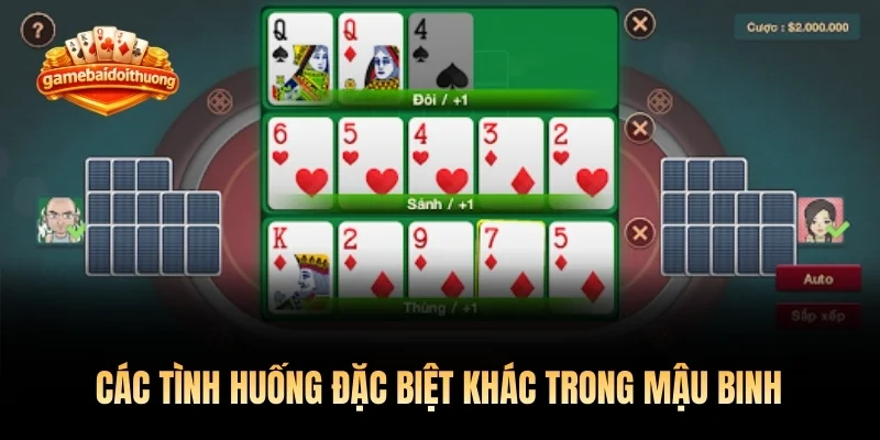 Các tình huống đặc biệt khác trong Mậu Binh